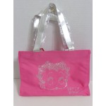Betty Boop Tote Bag Hot Pink With Silver Face Design